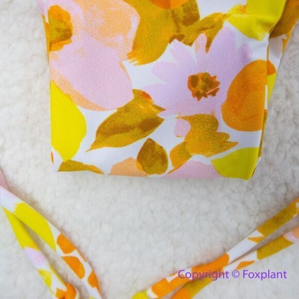 NEW Aila Blue Free People Palm Bikini‎ Bottoms, size XL - Picture 9 of 14
